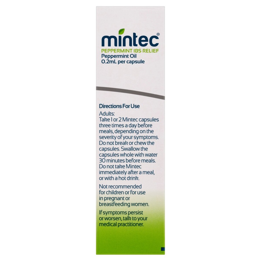 Mintec IBS Relief Peppermint Oil 0.2ml 60 Capsules
