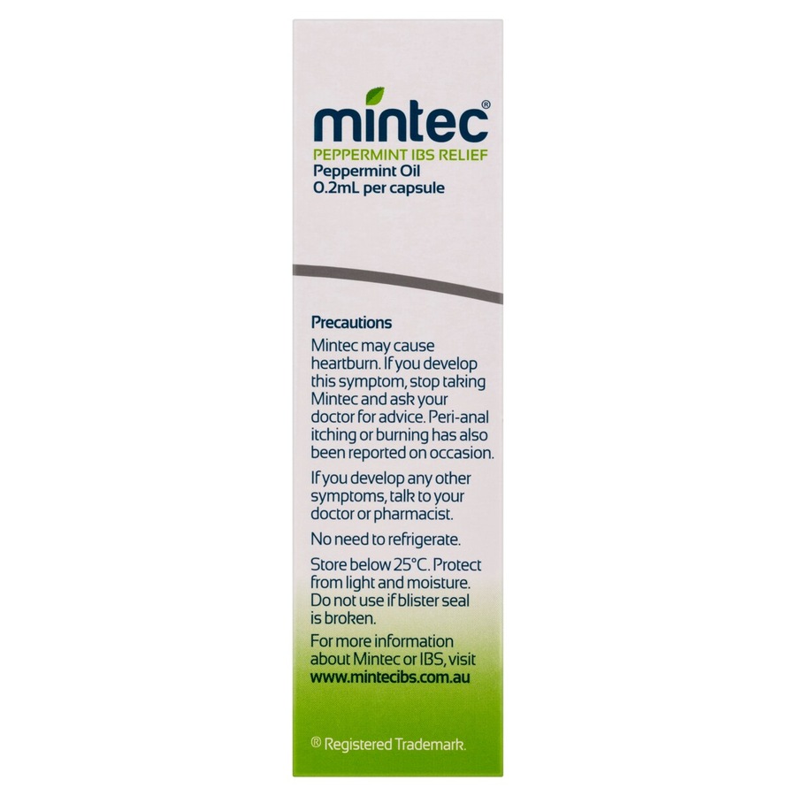 Mintec IBS Relief Peppermint Oil 0.2ml 60 Capsules