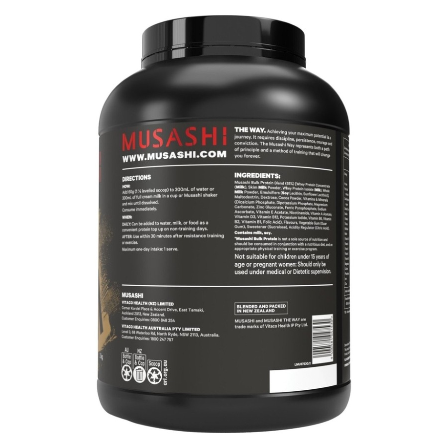 Musashi Bulk Protein Powder Chocolate 2kg