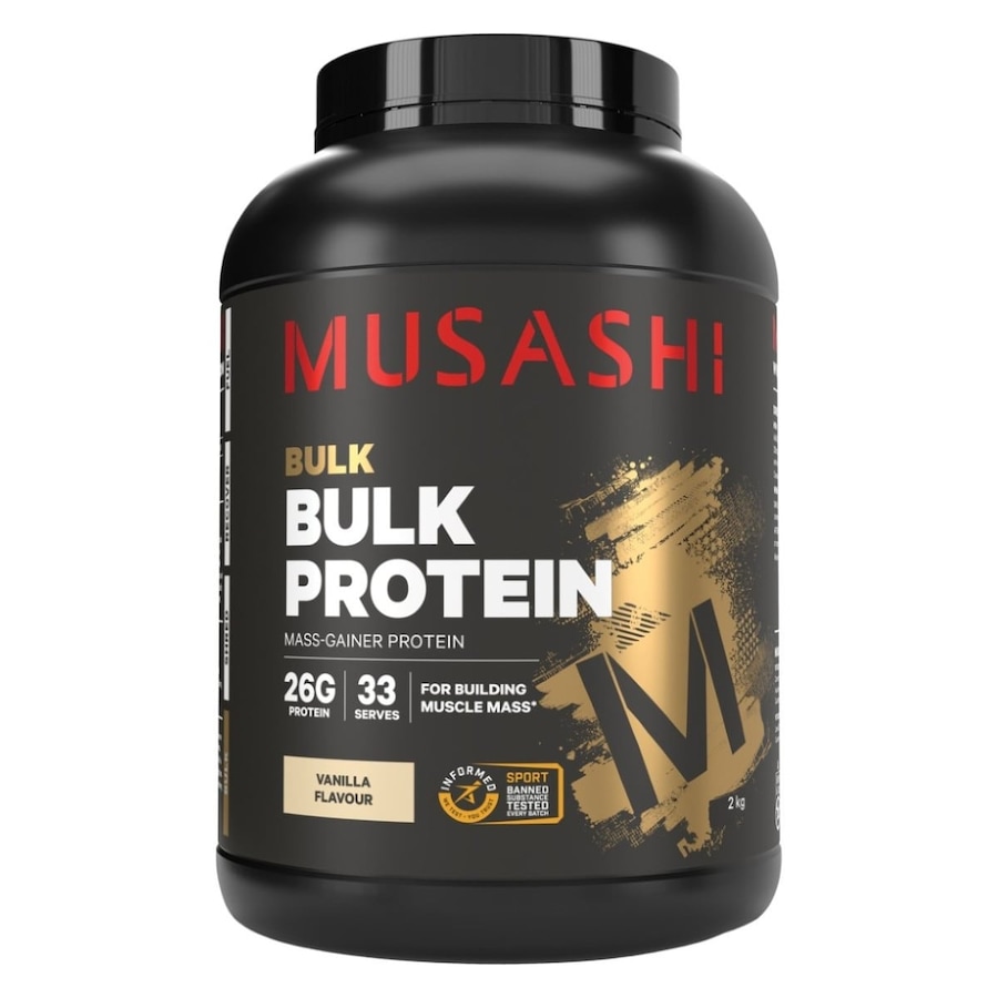 Musashi Bulk Protein Powder Vanilla 2kg