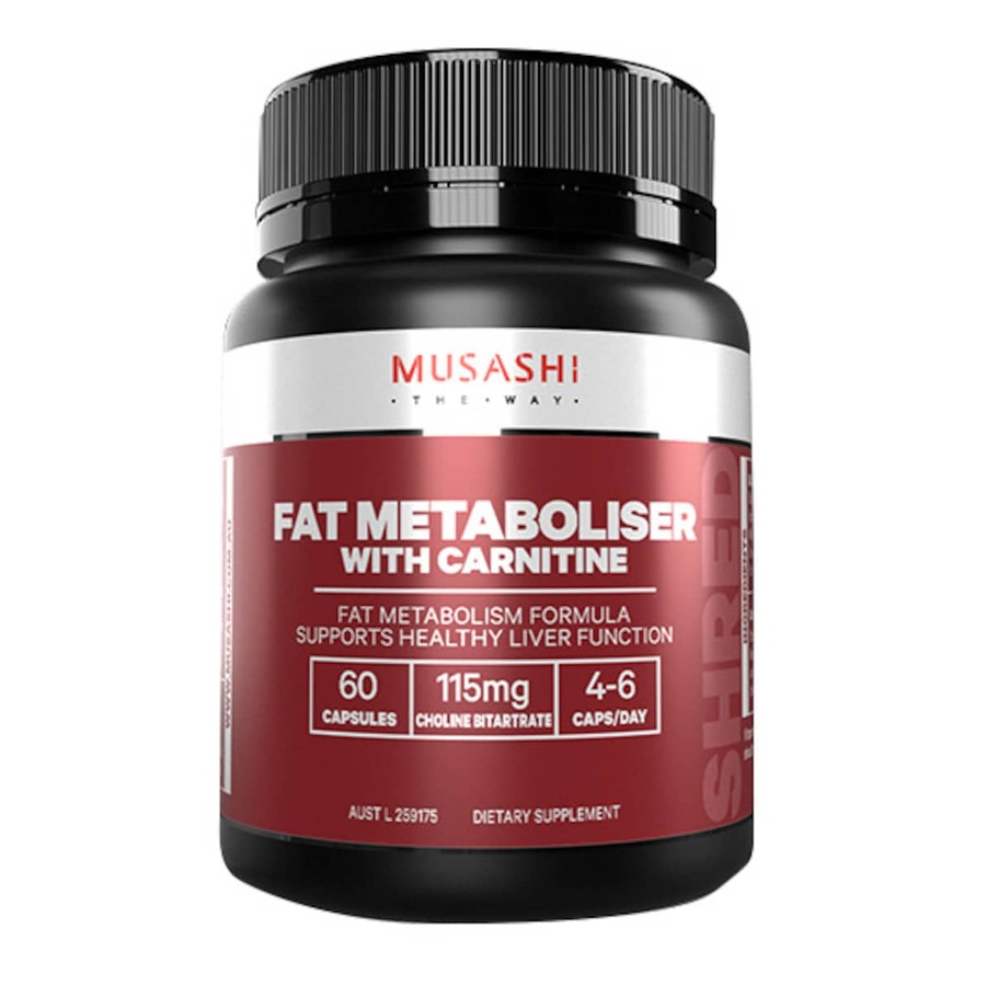 Musashi Fat Metaboliser with Carnitine 60 Capsules