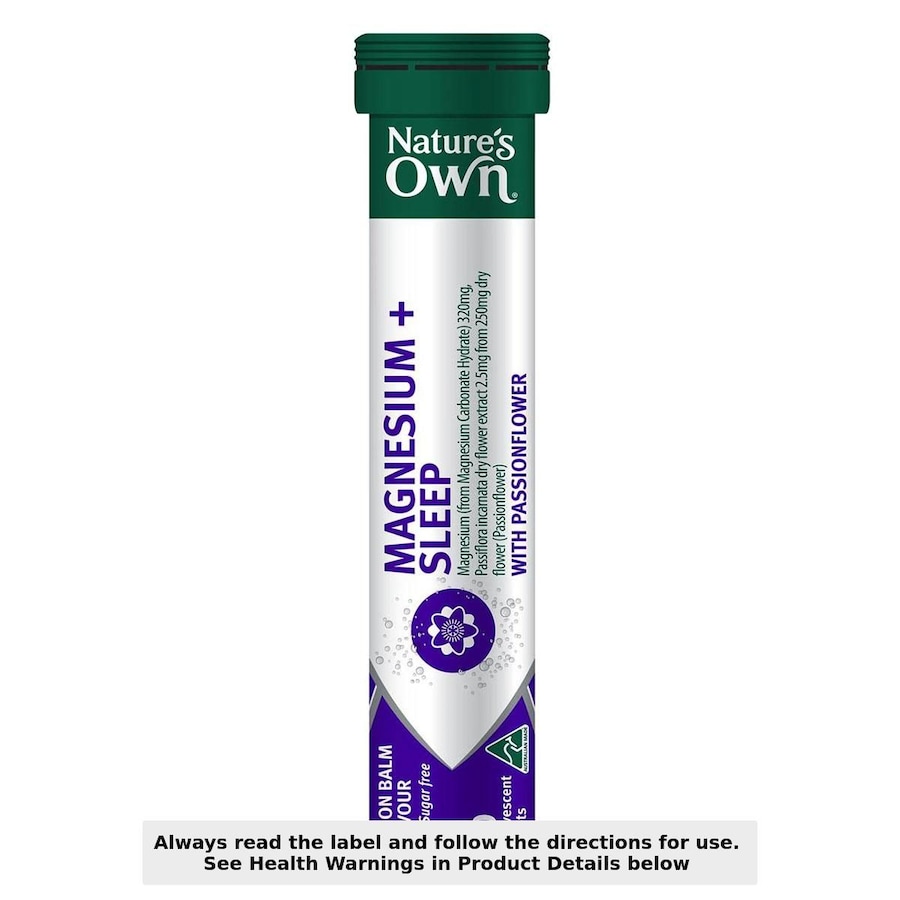 Nature's Own Effervescent Magnesium + Sleep Tablets 20 Pack