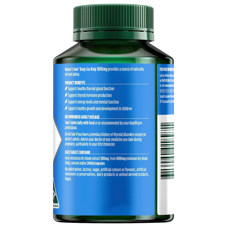 Nature's Own Kelp 1000mg 200 Tablets