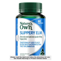 Nature's Own Slippery Elm 400mg 60 Capsules