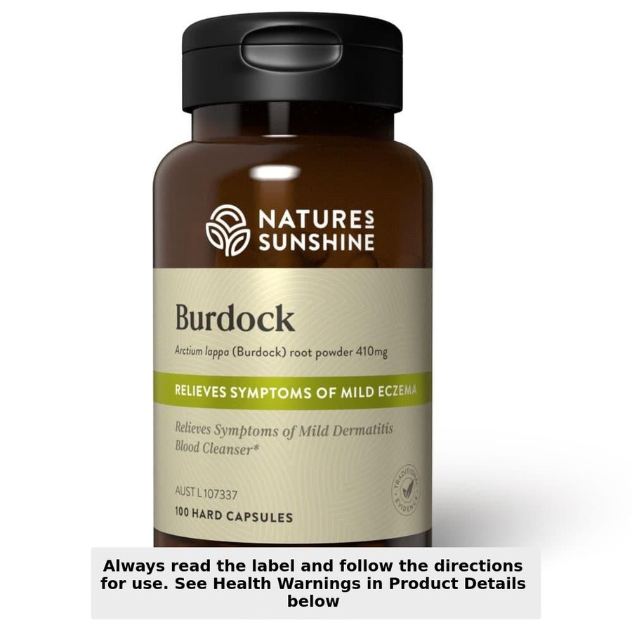 Nature's Sunshine Burdock 410mg 100 Capsules