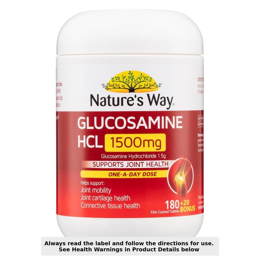 Nature's Way Glucosamine HCL 1500mg 200 Tablets