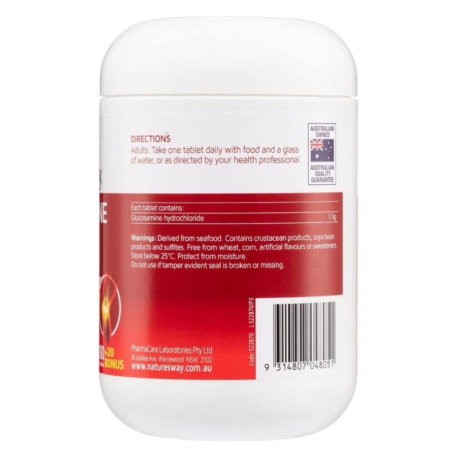 Nature's Way Glucosamine HCL 1500mg 200 Tablets