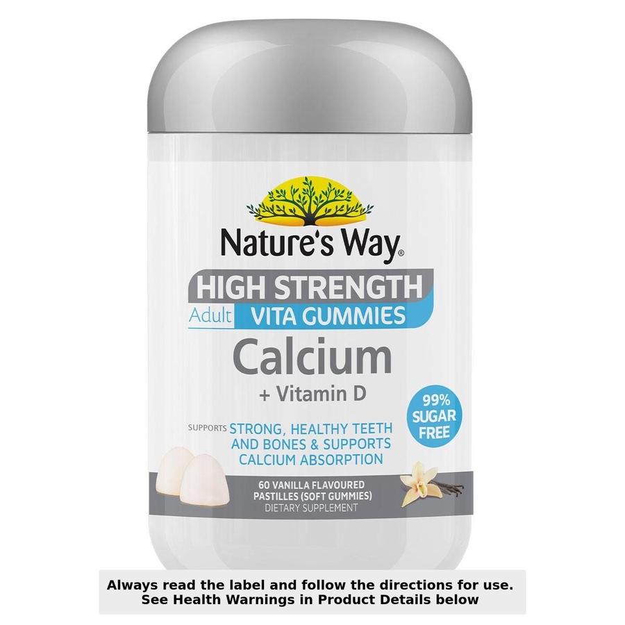 Nature's Way High Strength Adult Vita Gummies Calcium + Vitamin D 60 Pack