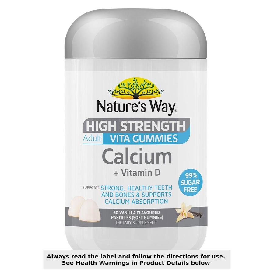Nature's Way High Strength Adult Vita Gummies Calcium + Vitamin D 60 Pack