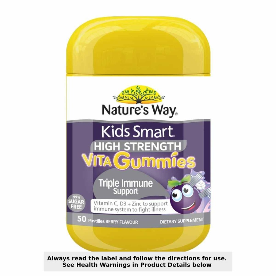 Nature's Way Kids Smart High Strength Vita Gummies Triple Immune Support 50 Pack