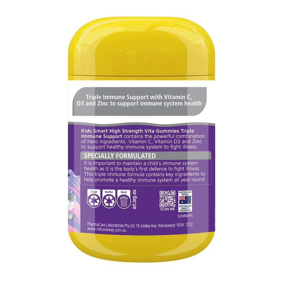 Nature's Way Kids Smart High Strength Vita Gummies Triple Immune Support 50 Pack