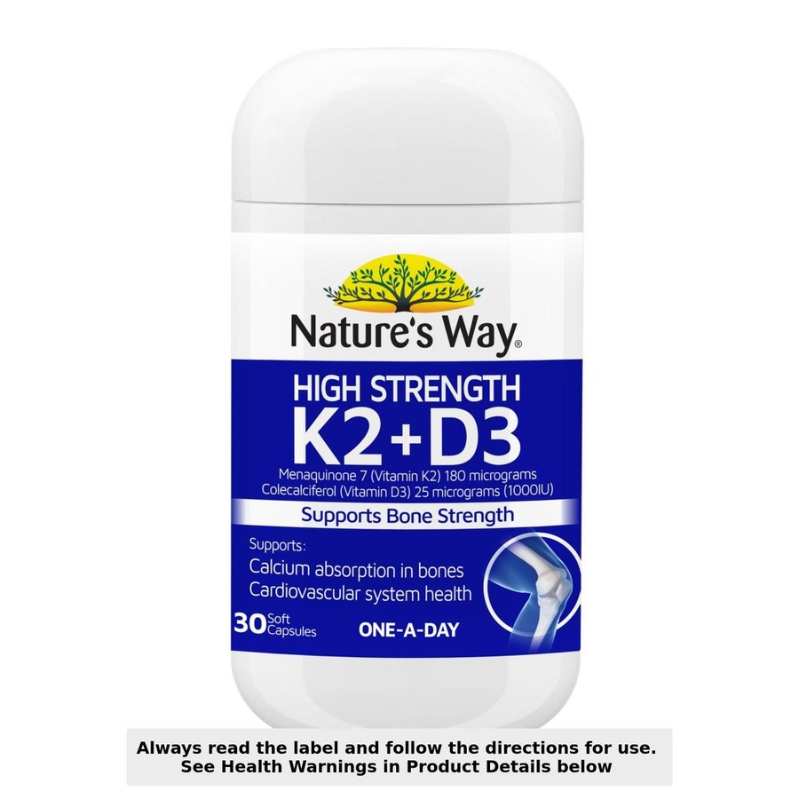 Nature's Way Vitamin K2+D3 30 Capsules