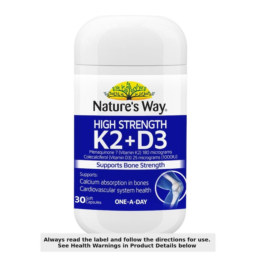 Nature's Way Vitamin K2+D3 30 Capsules