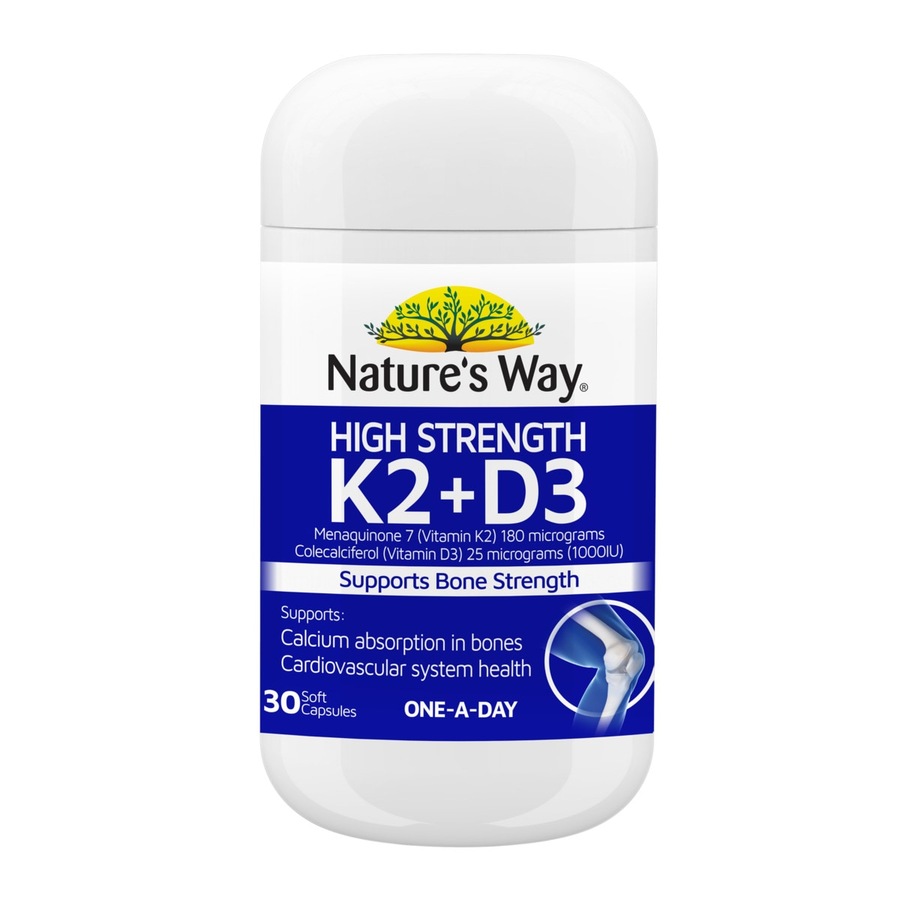 Nature's Way Vitamin K2+D3 30 Capsules