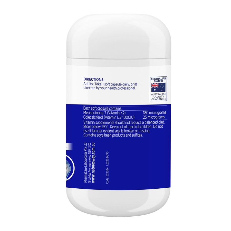 Nature's Way Vitamin K2+D3 30 Capsules