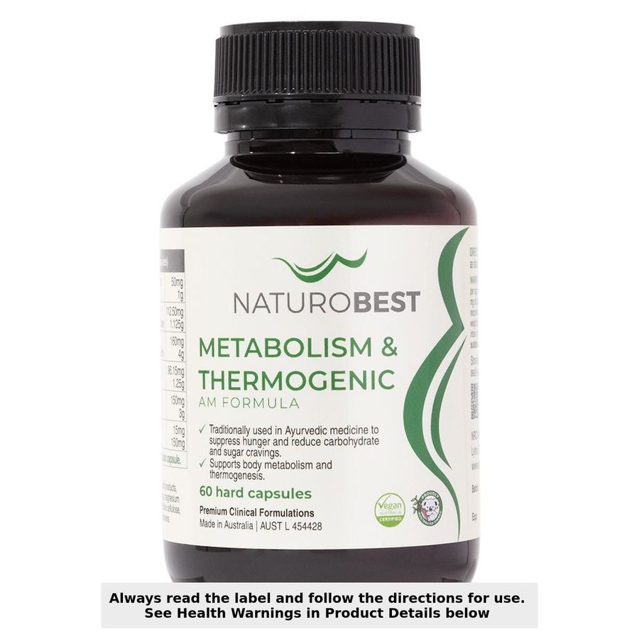 NaturoBest Metabolism & Thermogenic AM Formula 60 Capsules