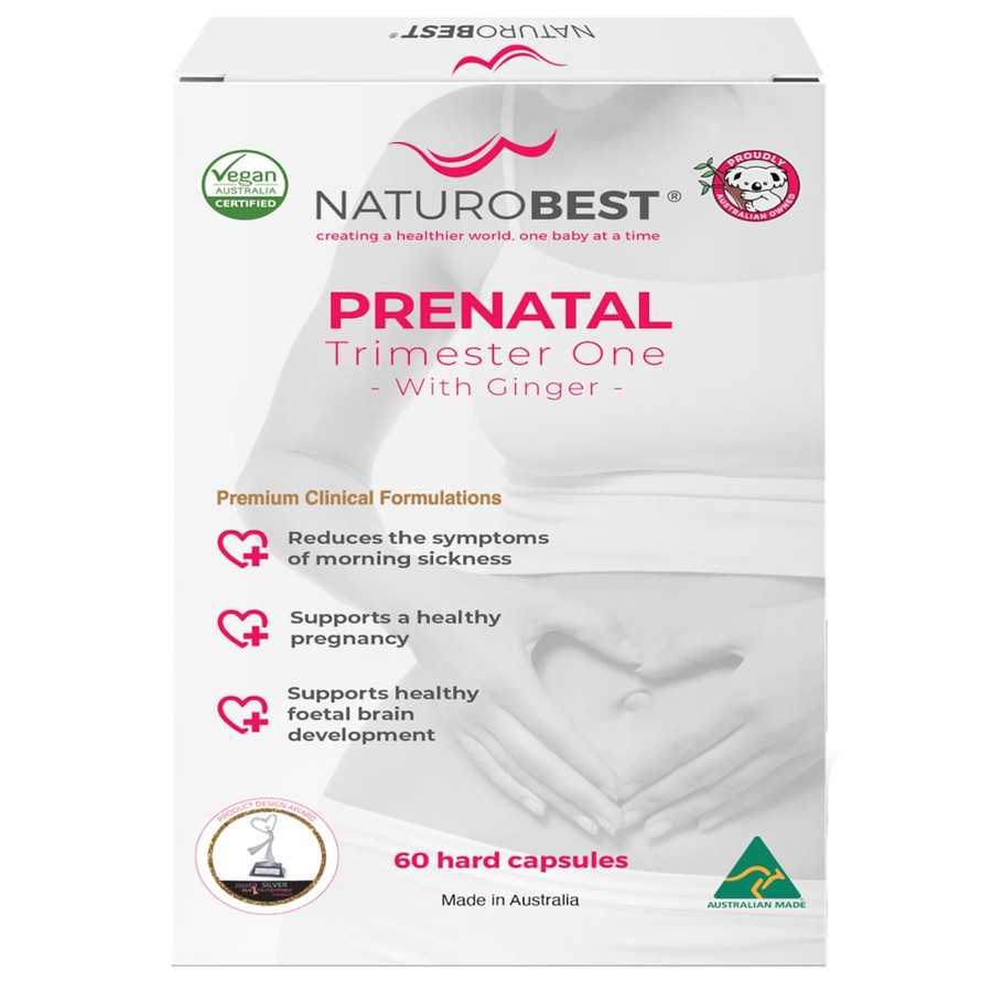 NaturoBest Prenatal Trimester One with Ginger 60 Capsules