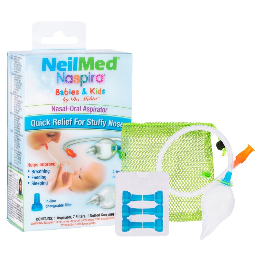 NeilMed Naspira Nasal-Oral Aspirator Kit for Babies 1 Pack