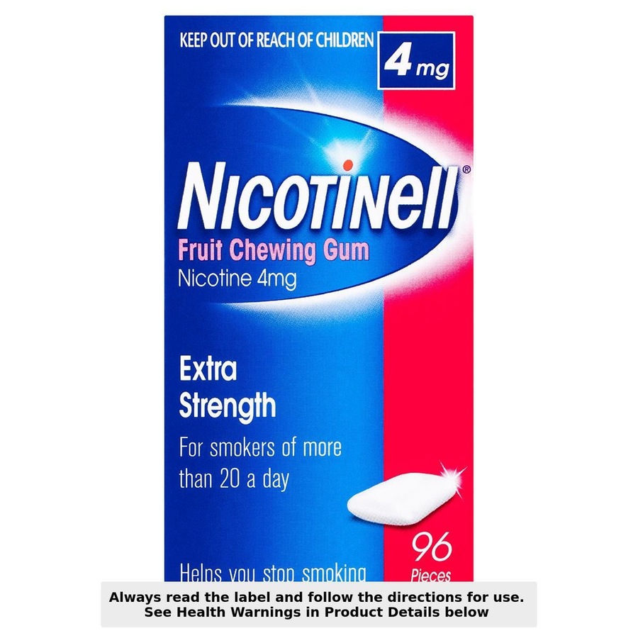 Nicotinell Chewing Gum Fruit 4mg 96 Pieces