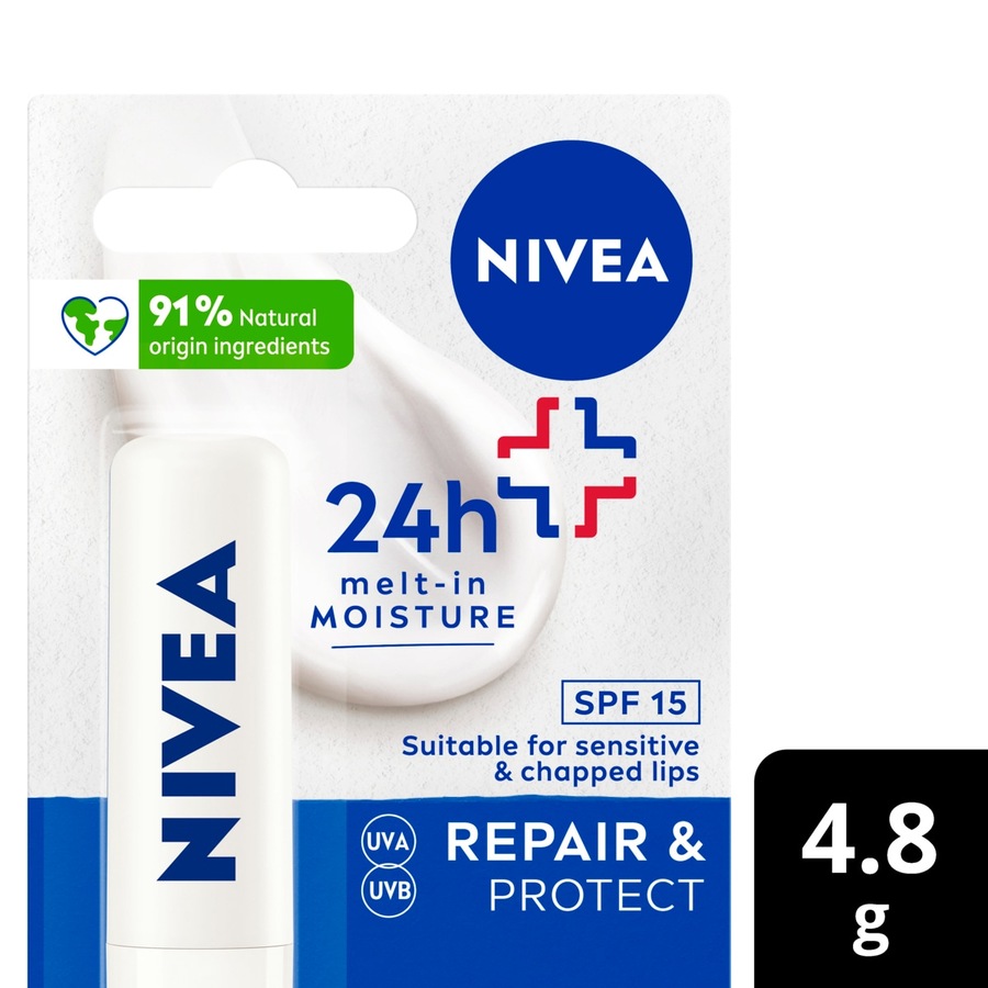 Nivea Repair & Protection Moisturising Lip Balm SPF15 4.8g