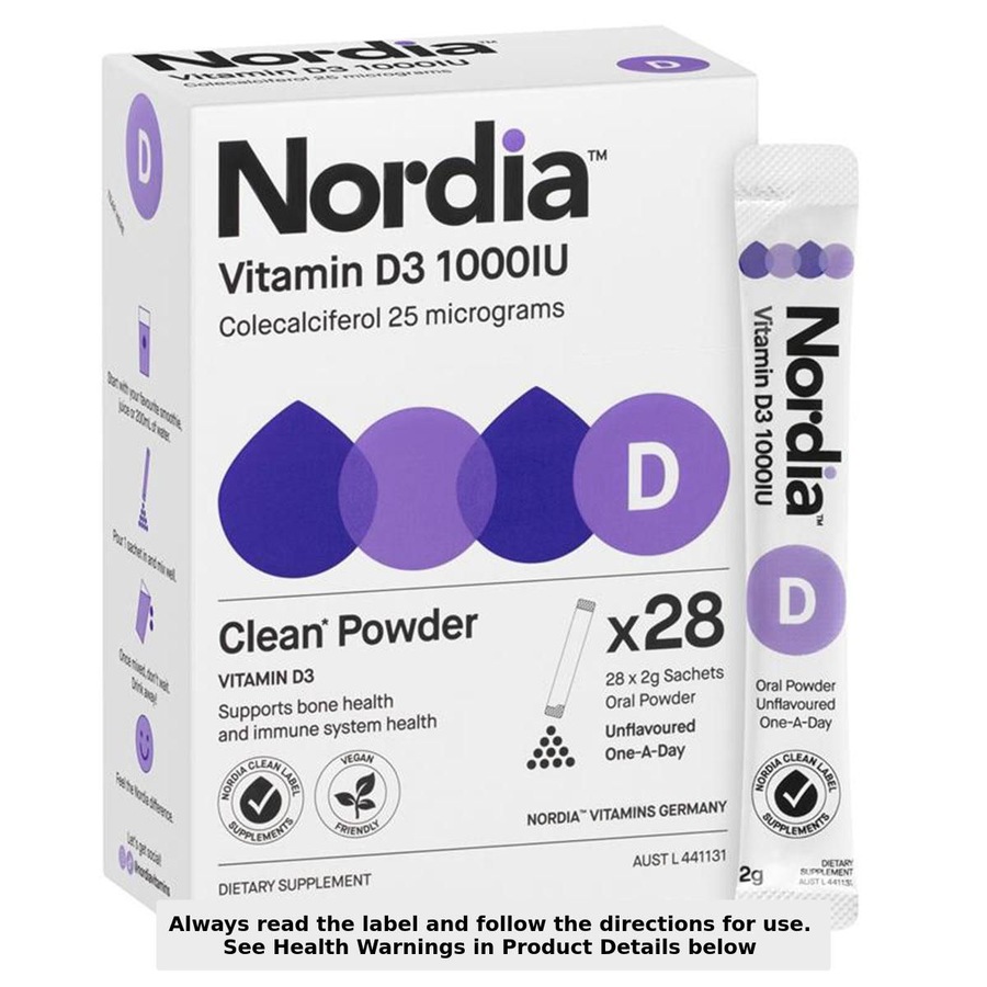 Nordia Vitamin D3 1000IU Powder 28 Sachets