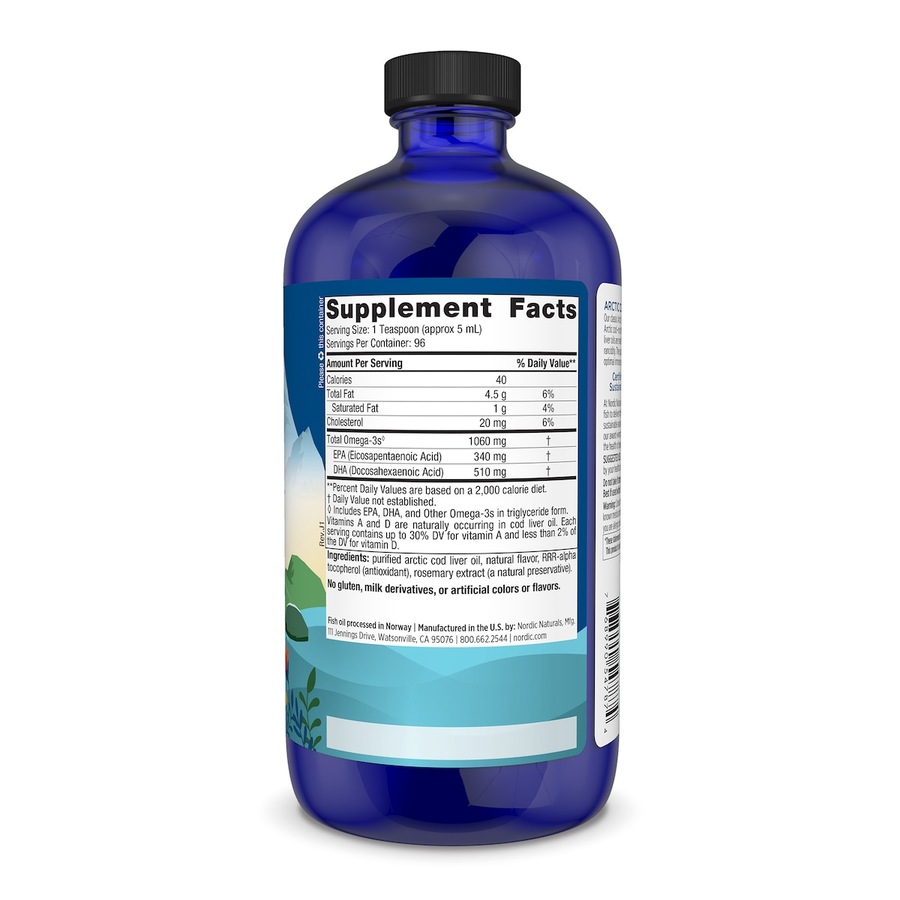 Nordic Naturals Arctic Cod Liver Oil Orange 473ml