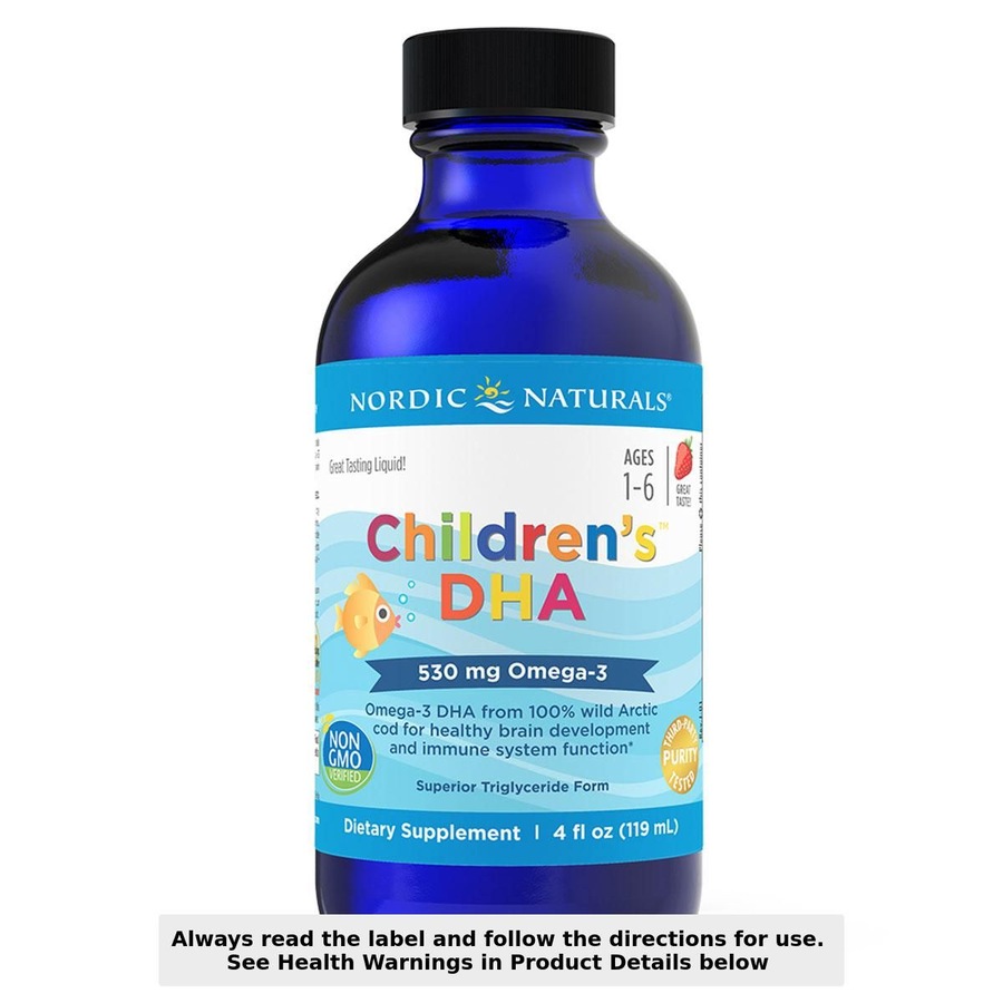 Nordic Naturals Children's Omega 3 Fish Oil DHA Strawberry 119ml