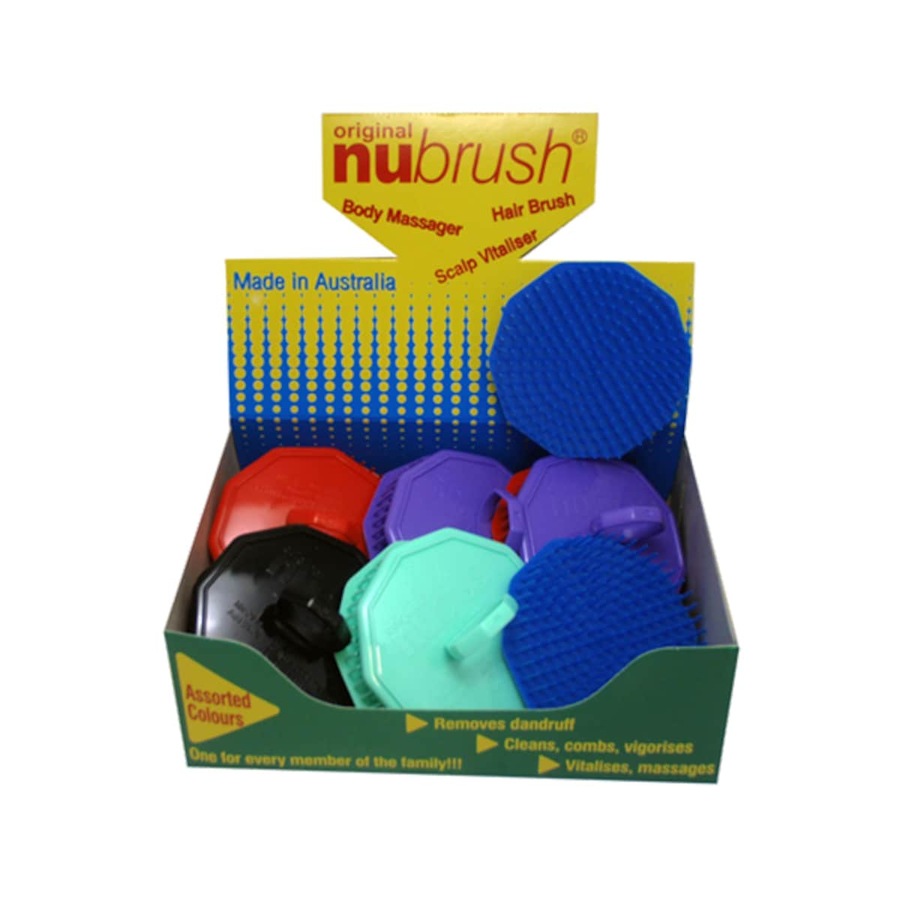 Nu Brush Hair & Scalp Brush Assorted Colours
