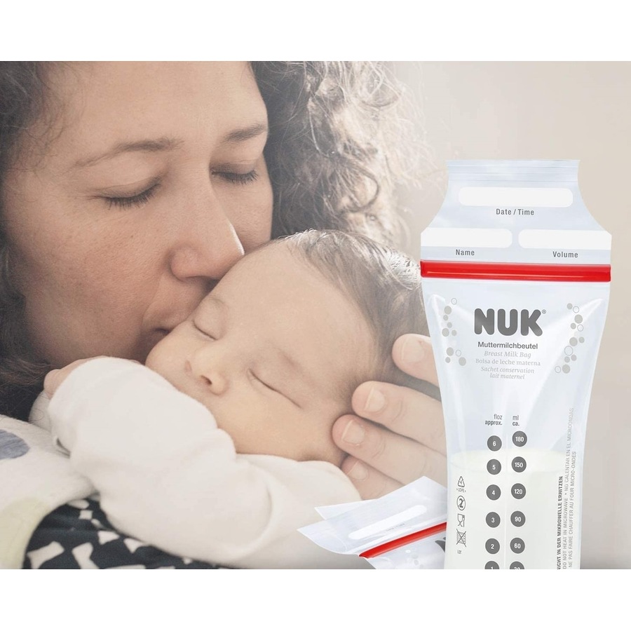 NUK Breast Milk Storage Bags 180ml 25 Pack