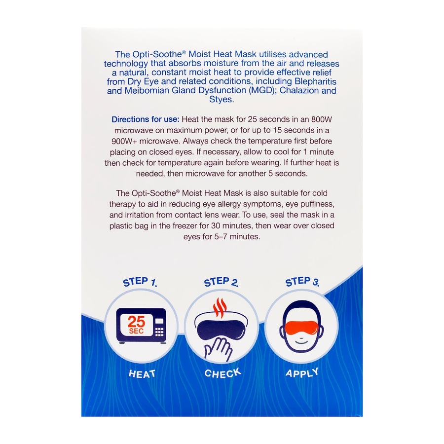 Opti-Soothe Moist Heat Eye Mask 1 Pack