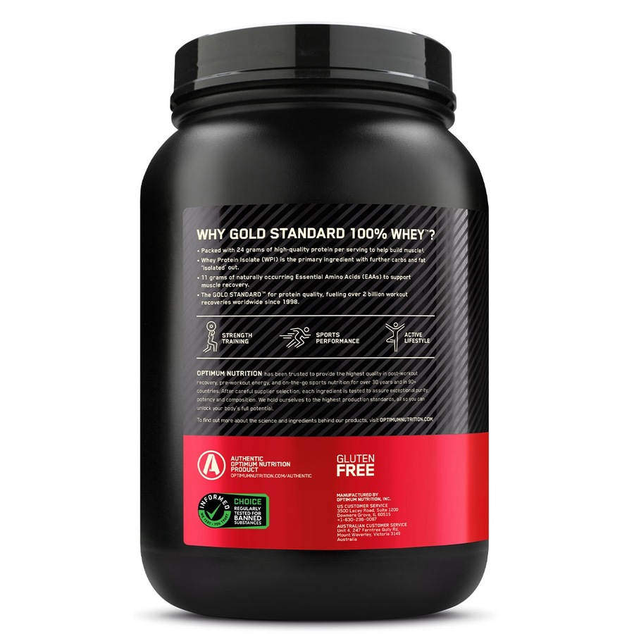 Optimum Nutrition Gold Standard 100% Whey Protein Powder Rich Choc 907g