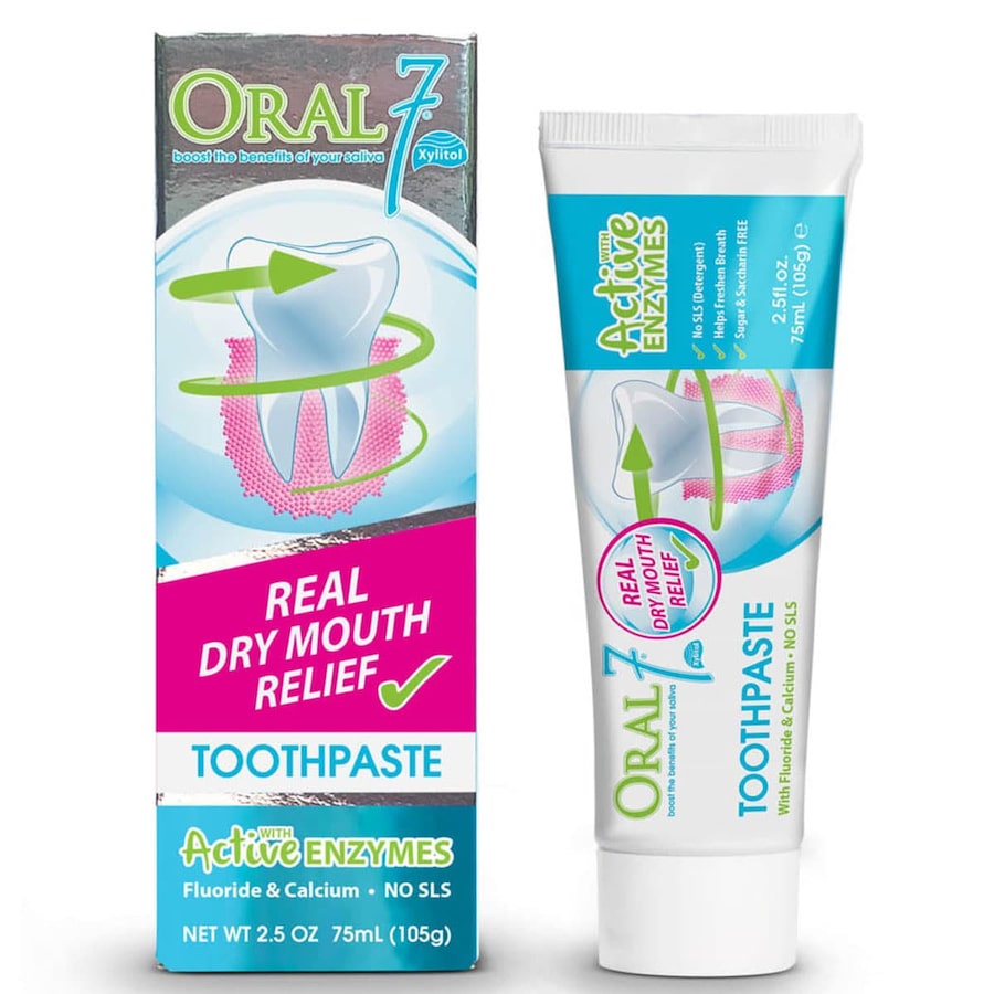 Oral Seven Dry Mouth Relief Toothpaste 75ml