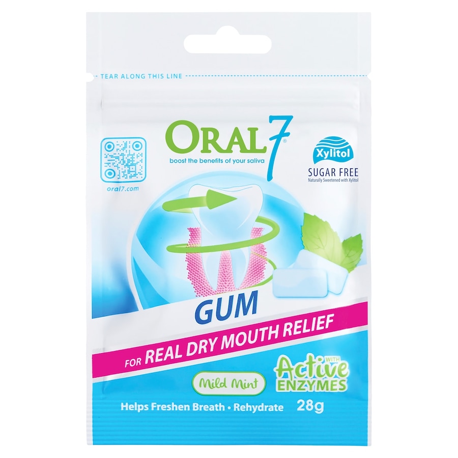 Oral Seven Moisturising Dry Mouth Gum 28g