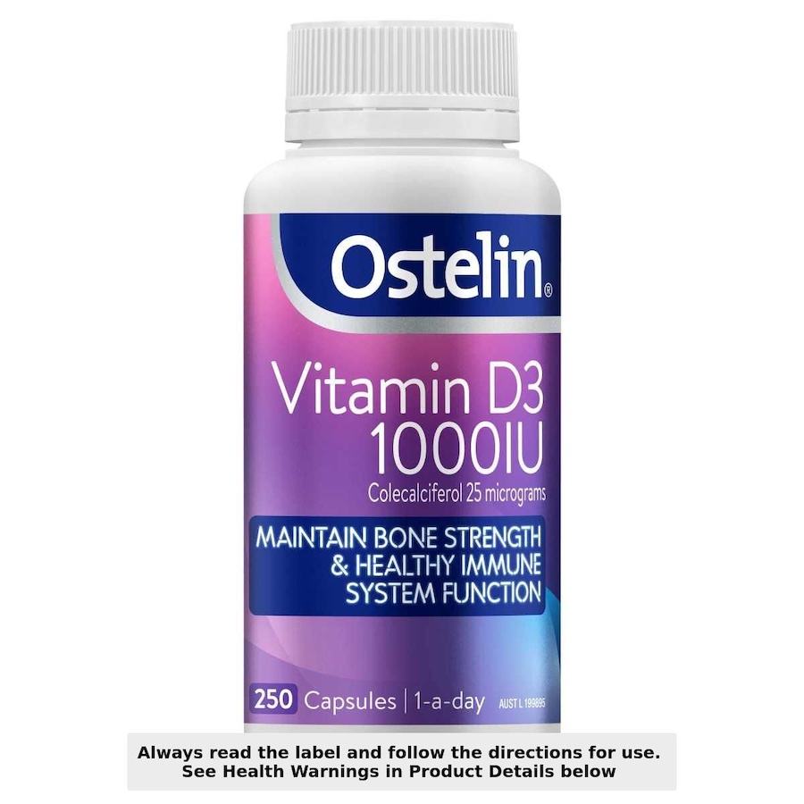 Ostelin Vitamin D3 1000iu 250 Capsules