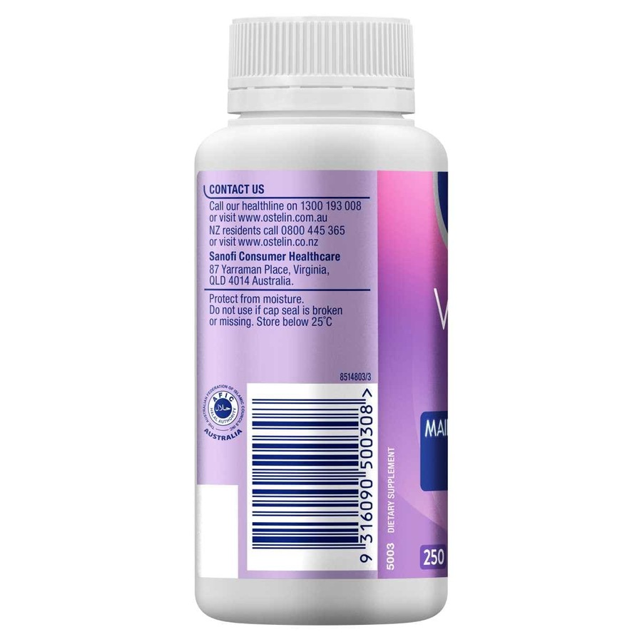 Ostelin Vitamin D3 1000iu 250 Capsules