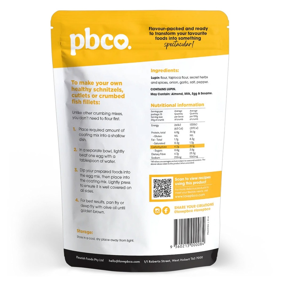 Pbco. Southern Style Low Carb Crumb Coating 300g