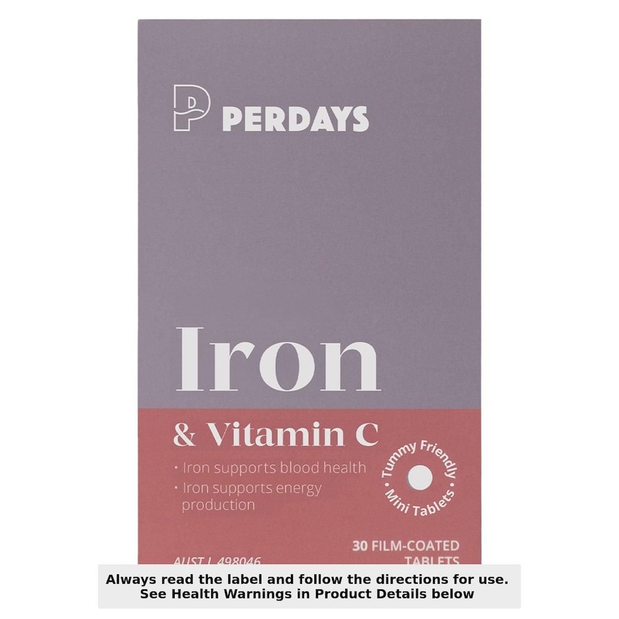 Perdays Iron & Vitamin C 30 Tablets