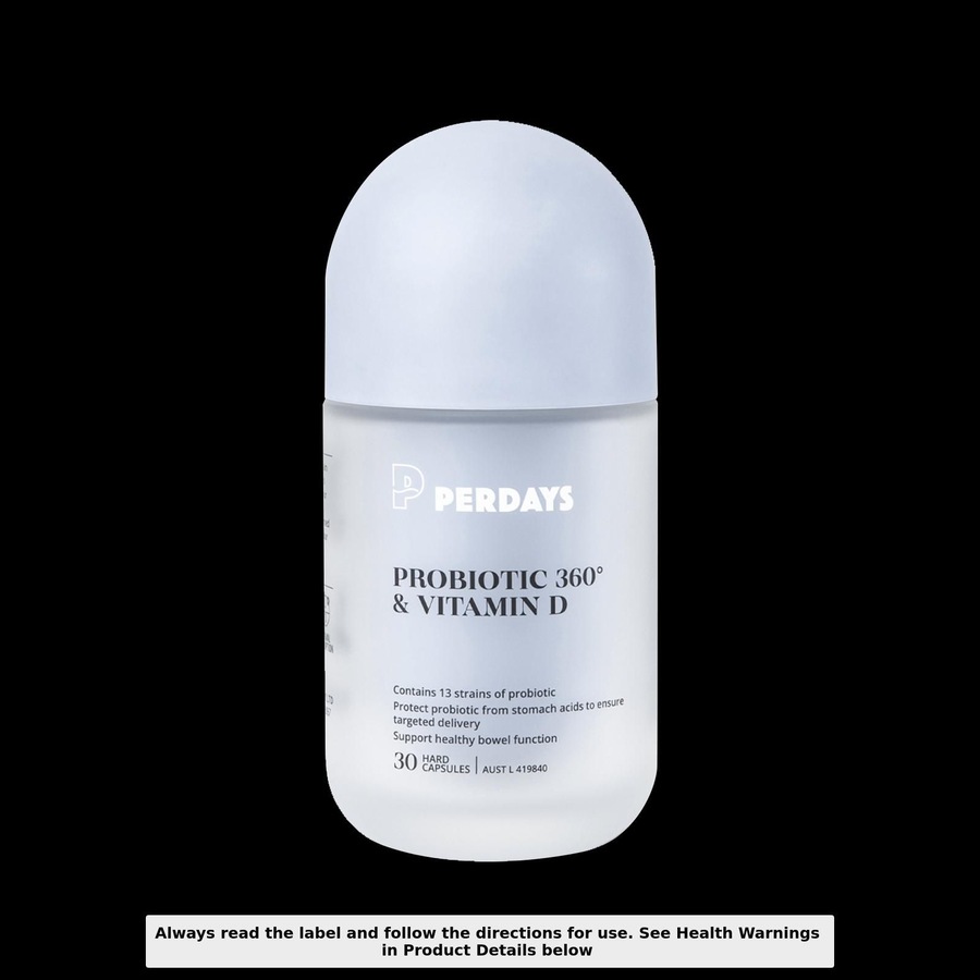 Perdays Probiotic 360 & Vitamin D 30 Capsules