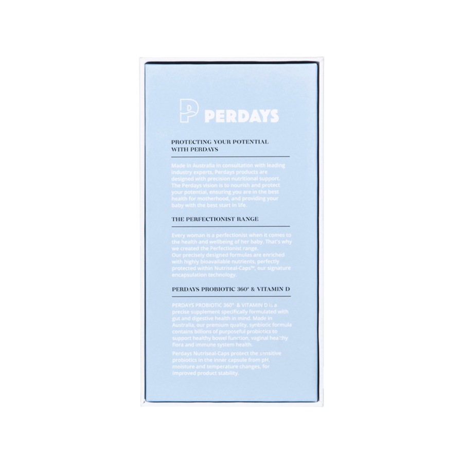 Perdays Probiotic 360 & Vitamin D 30 Capsules