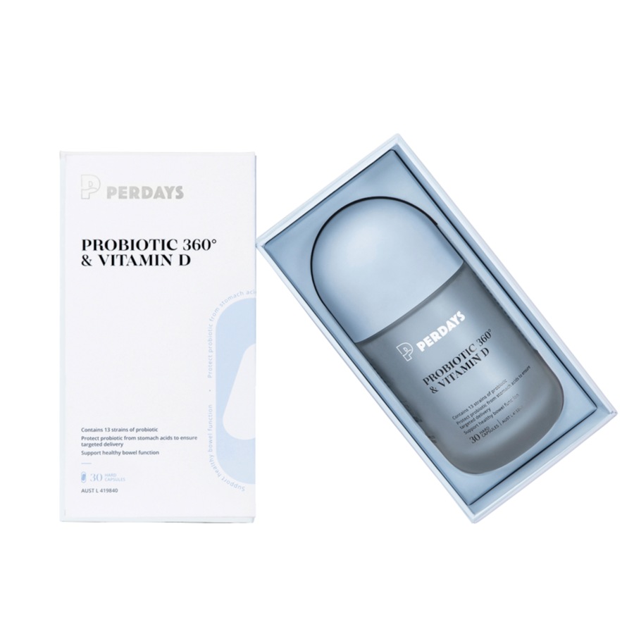 Perdays Probiotic 360 & Vitamin D 30 Capsules