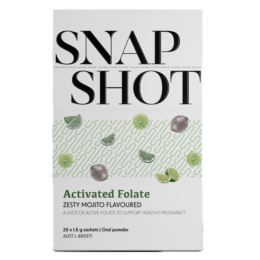 Buy Perdays SnapShot Activated Folate Zesty Mojito Flavour 20 x 1.5g ...