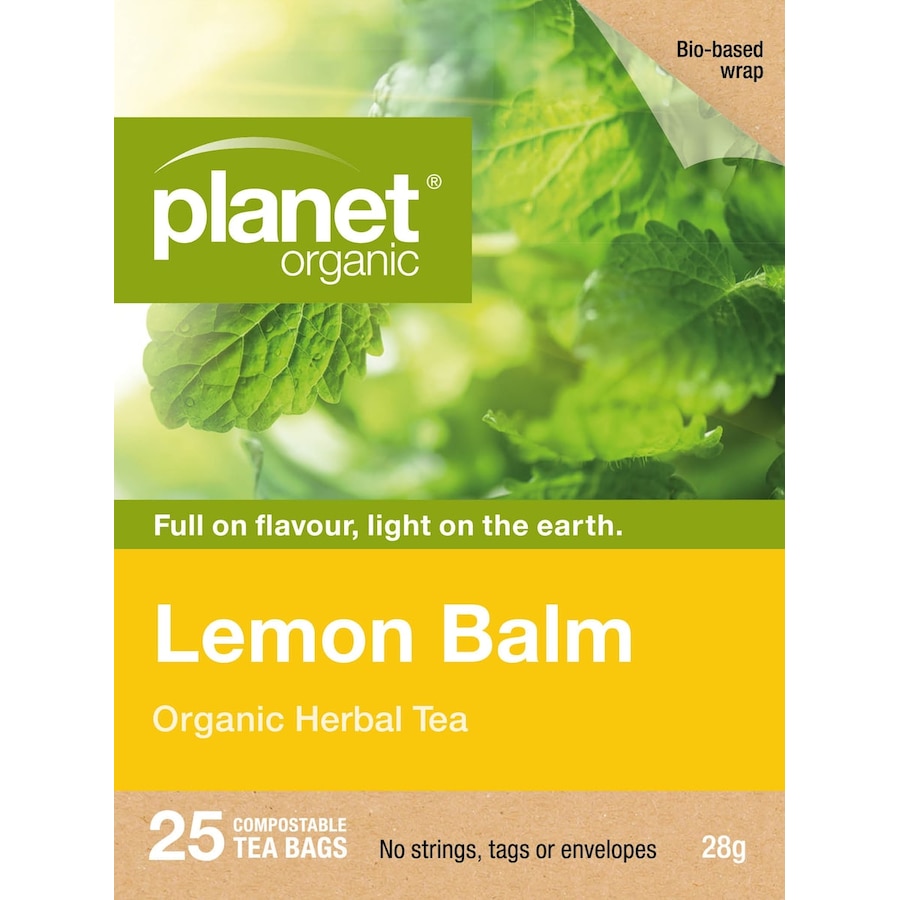 Planet Organic Lemon Balm Tea Bags 25 Pack