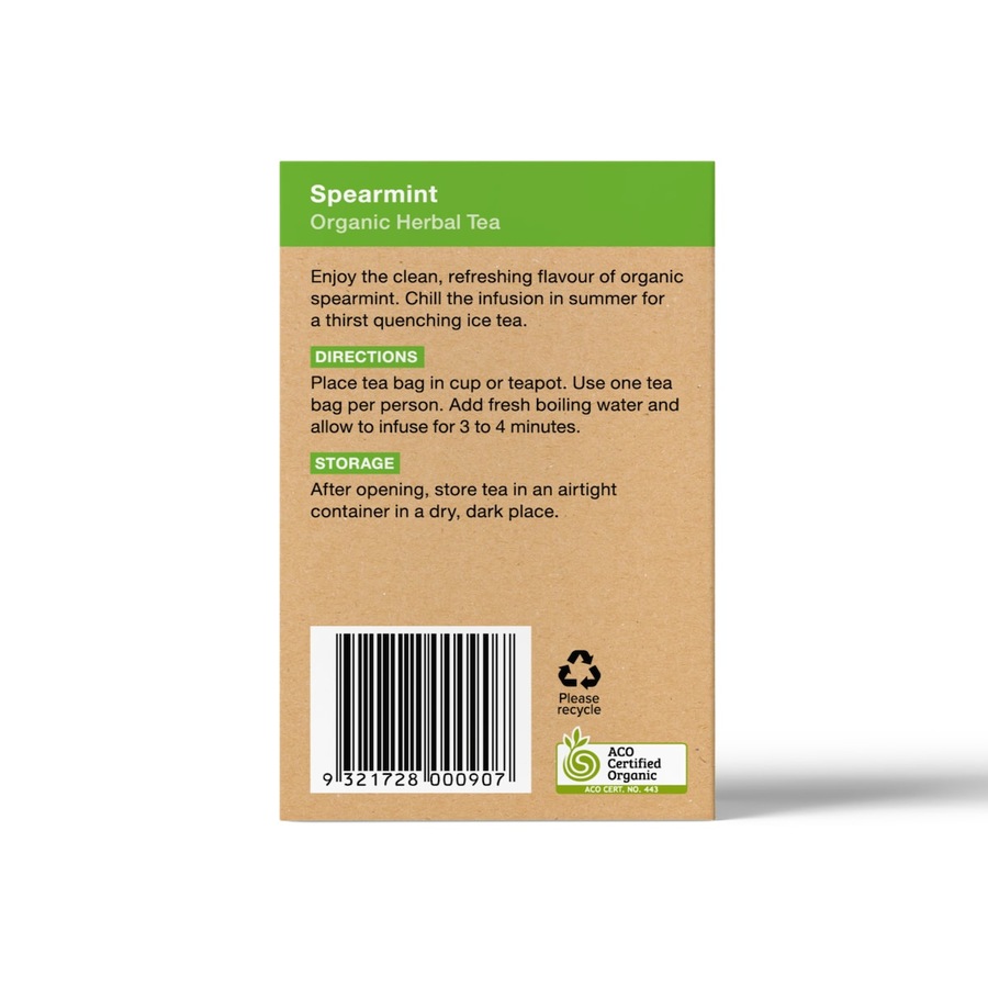 Planet Organic Spearmint Tea 25 Tea Bags