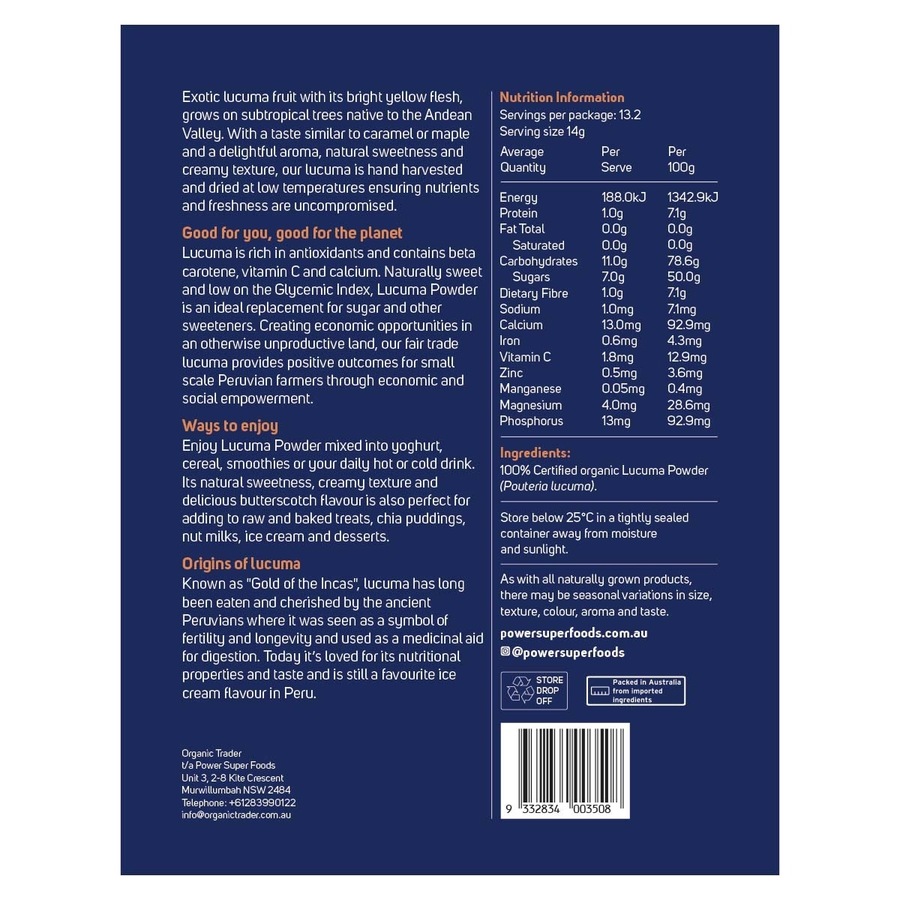 Power Super Foods Lucuma Powder 185g