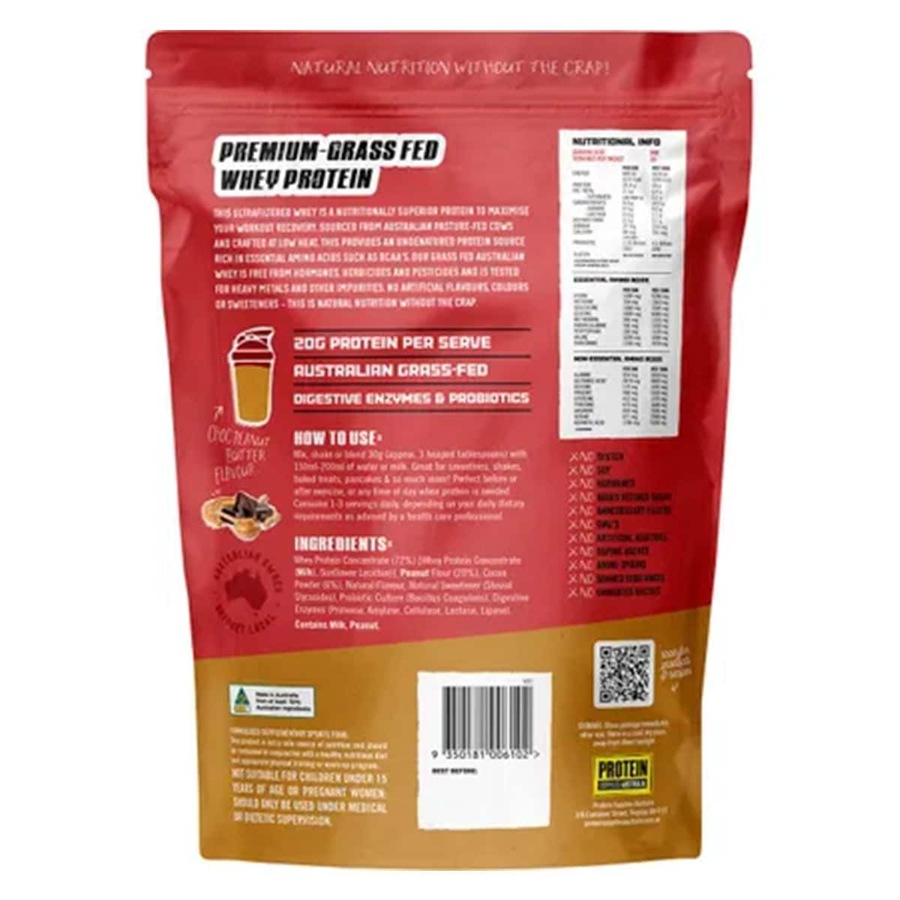 Protein Supplies Australia Whey Protein Powder Choc Peanut Butter 500g