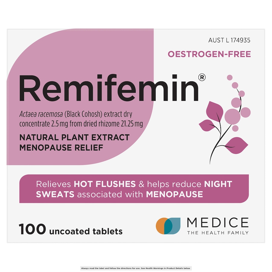 Remifemin Menopause Symptom Relief 100 Tablets