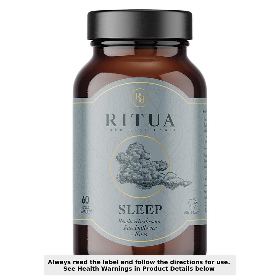 Ritua SLEEP Reishi Mushroom Passionflower Kava 60 Capsules