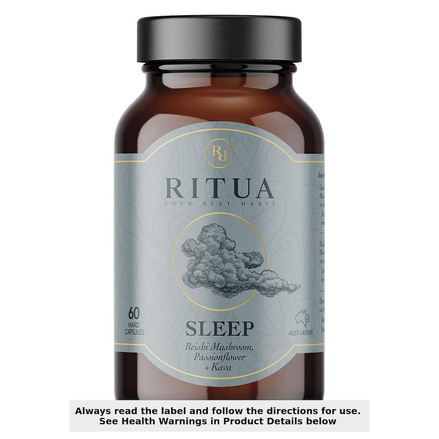 Ritua SLEEP Reishi Mushroom Passionflower Kava 60 Capsules