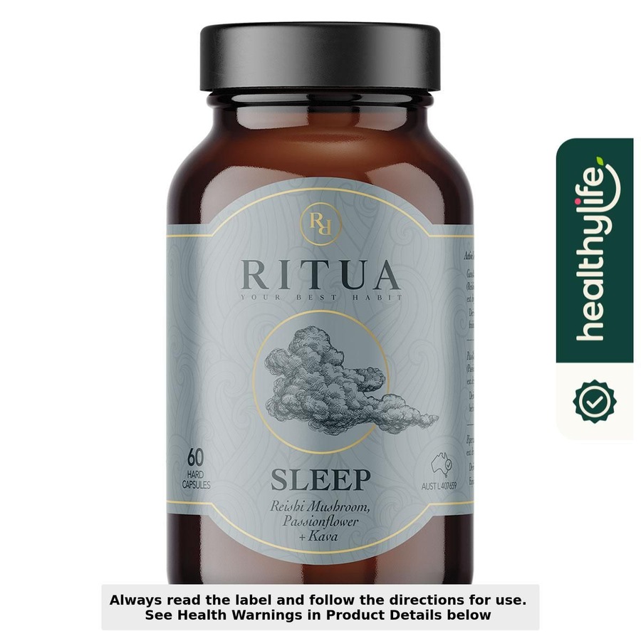 Ritua SLEEP Reishi Mushroom Passionflower Kava 60 Capsules