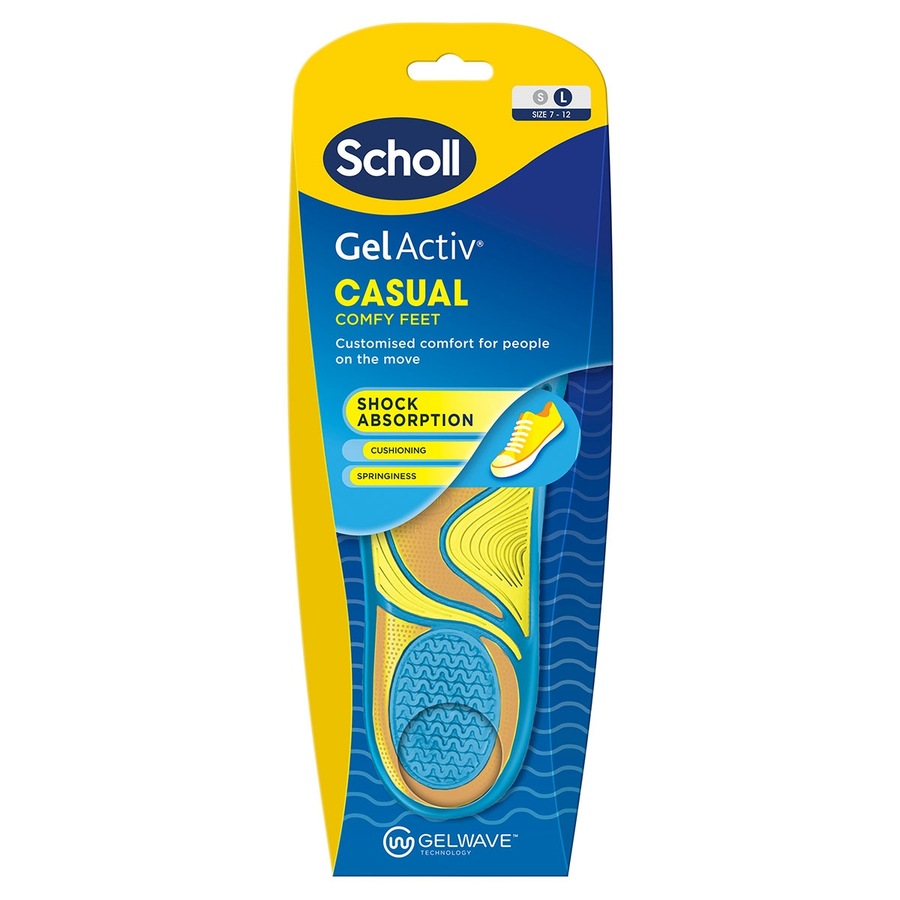 Scholl Gel Activ Casual Insoles Large 1 Pair